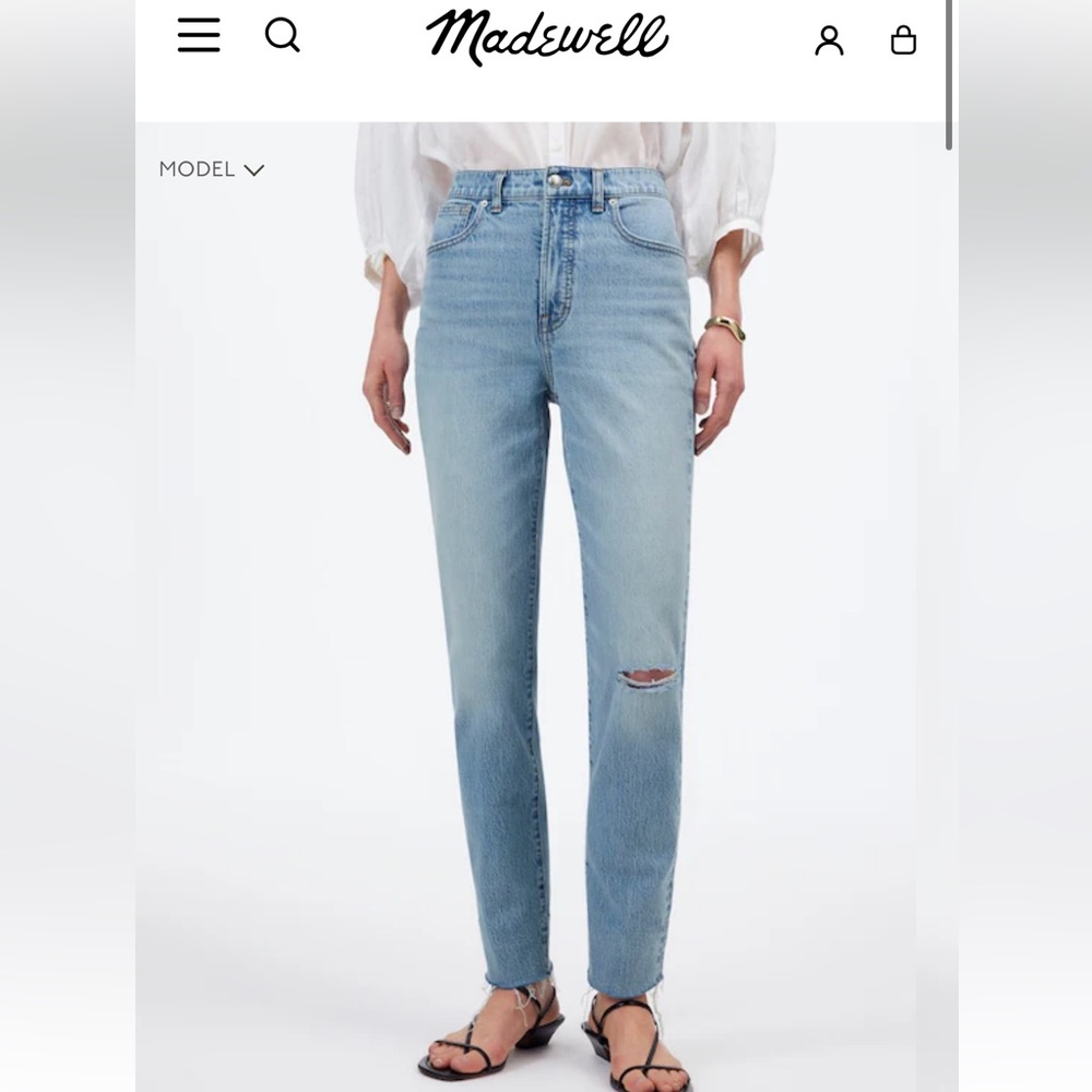 Madewell Light Blue Straight Leg Jeans
